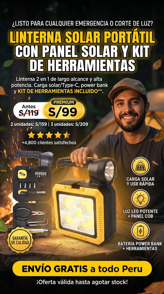 Linterna Solar Portátil