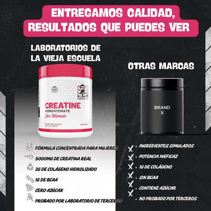 Creatina Original para Mujeres – Más Fuerza, Más Curvas, Más Resultados