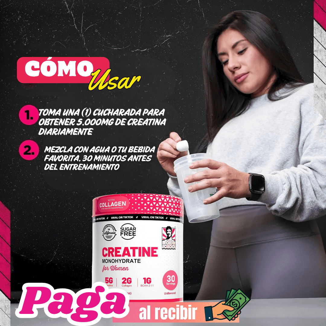 Creatina Original para Mujeres – Más Fuerza, Más Curvas, Más Resultados