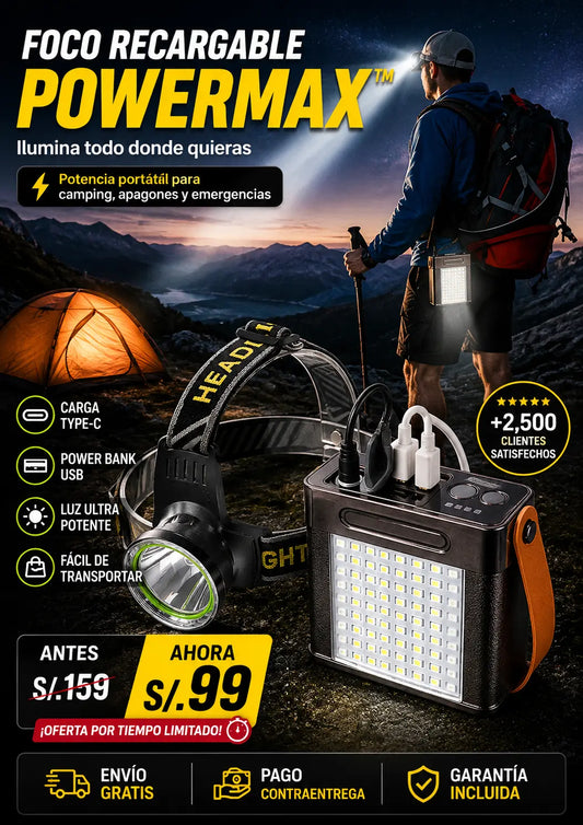 Foco Recargable PowerMax