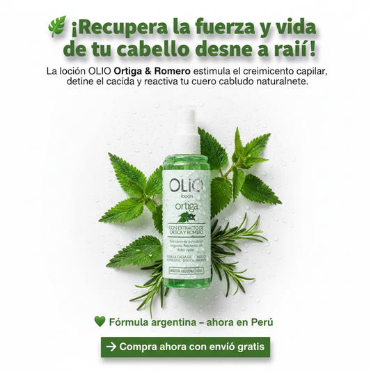 Loción OLIO Ortiga – Crecimiento y Fortalecimiento Capilar