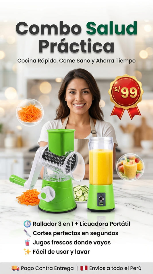 Rallador Multiuso + Mini Licuadora