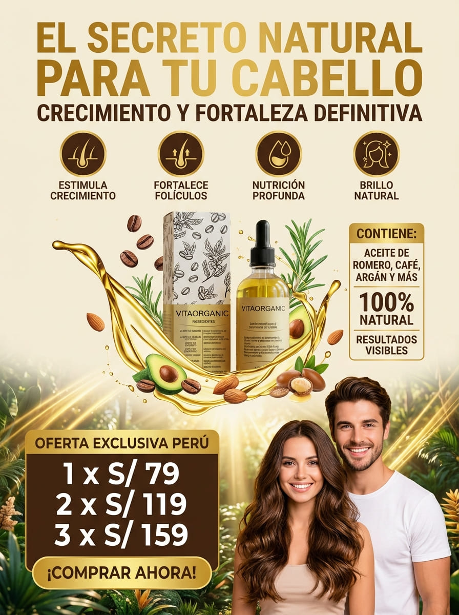 VITAORGANIC – Aceite Natural para el Crecimiento del Cabello