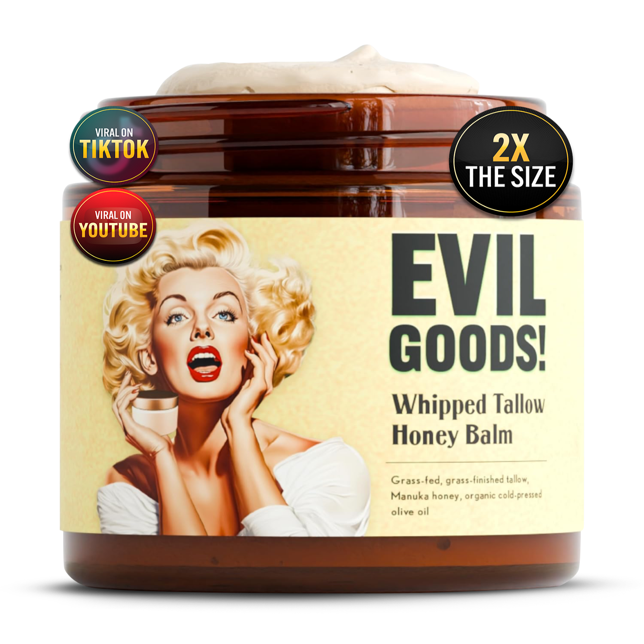 EVIL GOODS® - Bálsamo de miel y sebo de res Anti-Envejecimiento