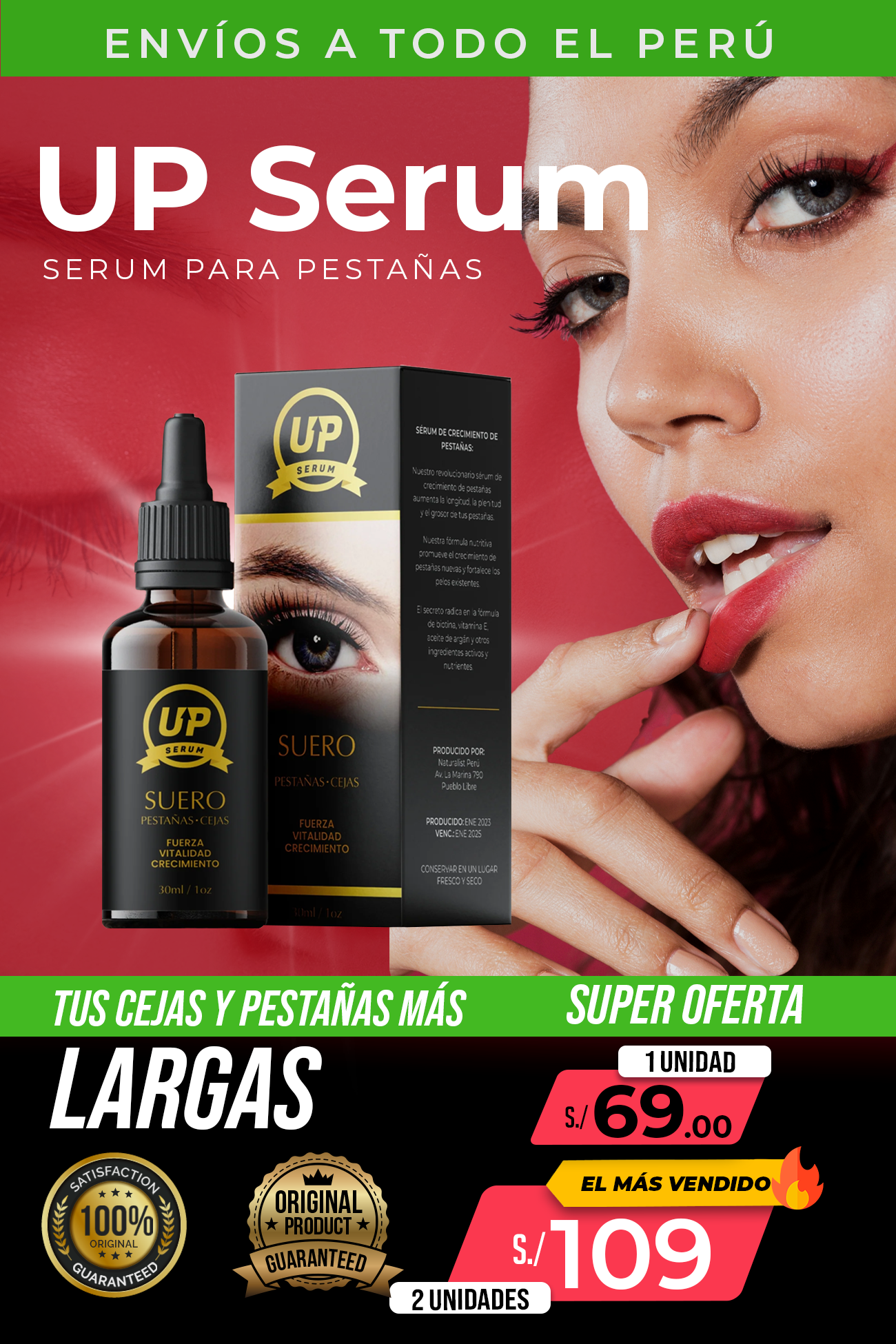 SERUM UP CEJAS Y PESTAÑAS UNA MIRADA PERFECTA (Copia)